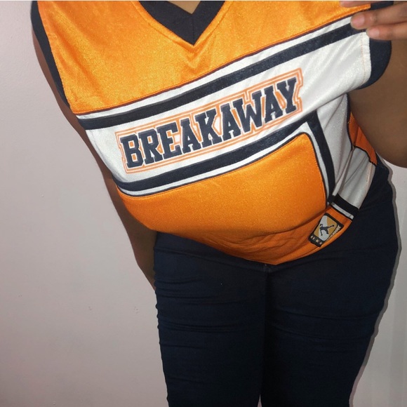 90’s Orange Jersey Sleeveless Shirt - Picture 4 of 4